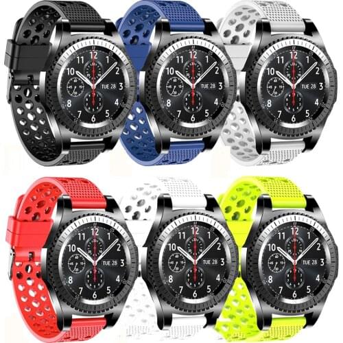 Honecumi 20mm Watch Bracelet Soft Silicone For Samsung Gear S2 Classic Smart Watch Strap Band For Samsung Gear Sport Accessories