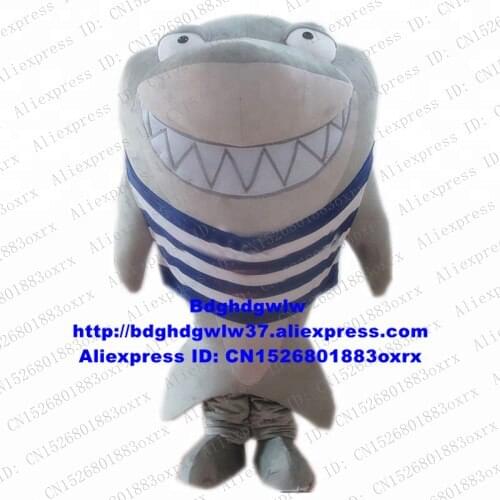 Grey Shark Mascot Costume Adult Cartoon Character Outfit Suit Professional Speziell Technical Promotional Items zx1794