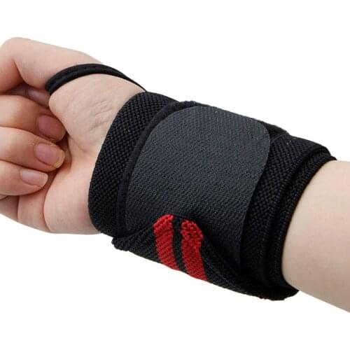 Sport Wrist Weight Lifting Strap Fitness Gym Wrap Bandage Hand Support Wristband