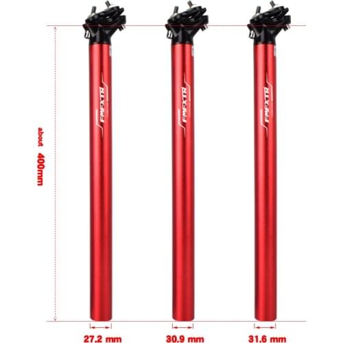 MTB Bicycle Seatpost 27.2/30.9/31.6mm*400mm Mountain Bike Seat Post Seat Tube Long Fixed Gear Seat Post Extension Bicycle Parts