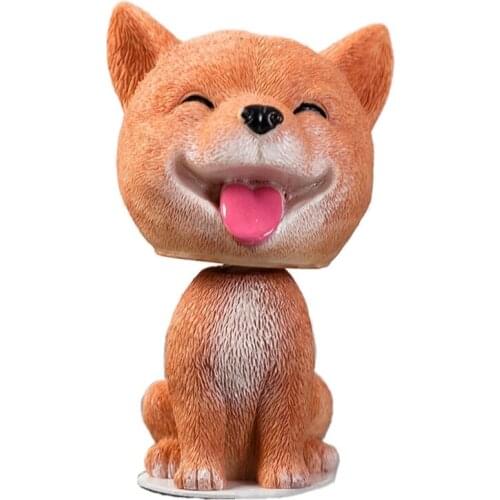 Auto Dashboard Shaking Head Dog Ornaments Creative Home Decorations Gift for Family Friends Colleagues