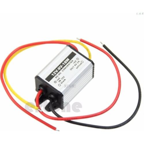 Waterproof DC to DC buck Converter 12V to 9V 18W Power Supply Module M07 dropship