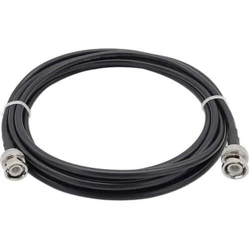 1Pcs Double BNC Male Plug RG58 Cable Crimp Connector BNC Male to BNC Male Plug RG58 RF Coaxial Extension Pigtail Wire RG-58 Cord