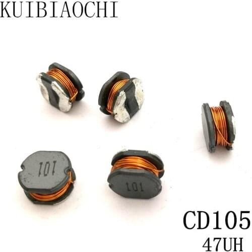 10pcs/LOT SMD Power Inductor CD105 47UH 470 10*9*5.4mm Unshielded winding inductor