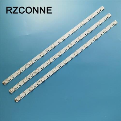 10pcs 32'' 570mm*17mm 10leds LED Backlight Lamps LED Strips w/ Optical Lens Fliter for TV Monitor Panel 30V New