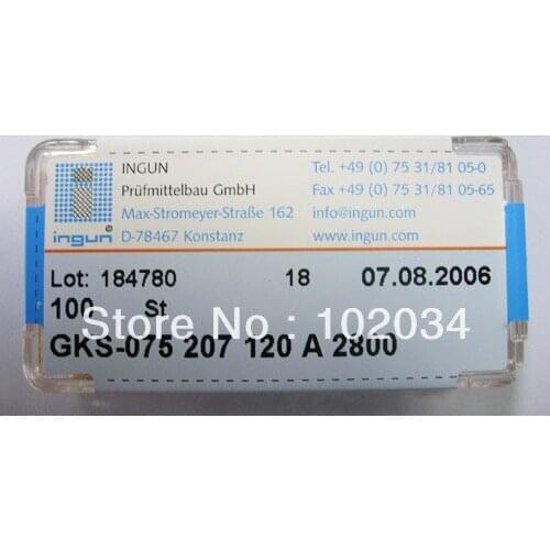 100PCS/LOT 100% ORIGINAL INGUN GKS075-207-120 GKS075-207 120 A 2000 Spring Test Probe Pogo Pin made in Germany