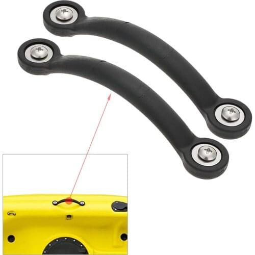 2Pcs 19cm Kayak Handle Canoe Side Mount Marine Boat Rubber Carry Handle For Rowing Boats with Screws and Gaskets