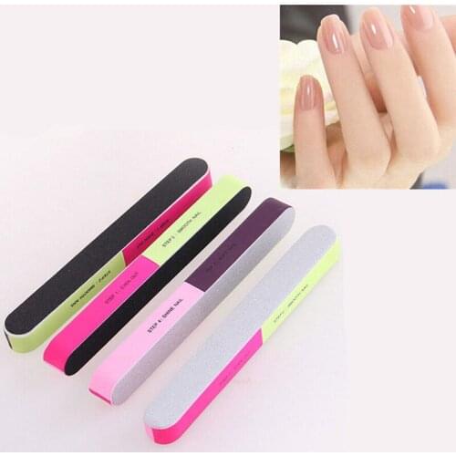 2Pcs Nail Buffers Files Professional Nails Art File Buffer Beauty Manicure Art Tools Polishing Block Nail Tool Durable #81516