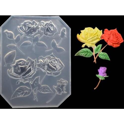 3D Carving Silicone Mold Nail Stamping Camellia/Shell/Bow Tie/Star Pattern DIY UV Gel Acrylic Crystal Nails Template Rose mold