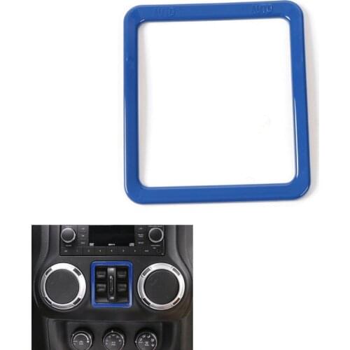 ABS Auto Inner Window Switch Button Frame Cover Trim Frame Decoration Car Stickers for Jeep Wrangler JK 2011-2015 Car styling