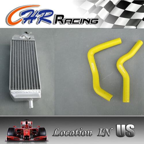 Aluminum radiator and hose Suzuki RM85 RM 85 2002-2015 2003 2004 2005 2006 2007