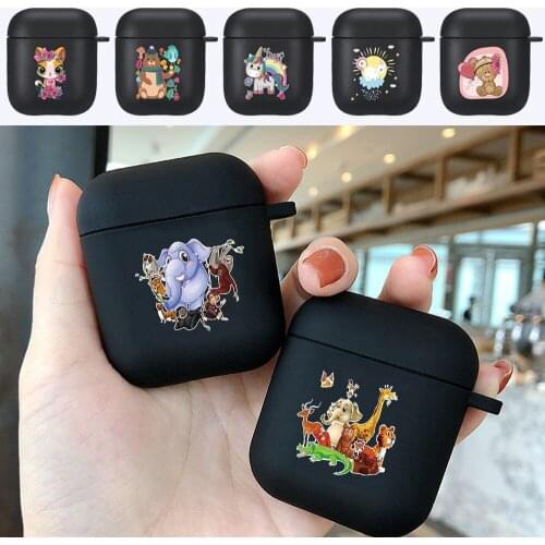 Airpods Case for Apple Airpods 1/2 Gen Soft Silicone Earphone Cover Headset Protective Sleeve Matte Case