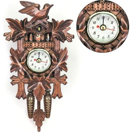 European Style Living Room Retro Wooden Wall Clock Cuckoo Clock wall Watch Modern Children Unicorn Decorations Home Decoration