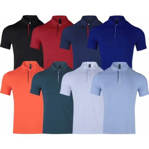 Mens Polo T-shirts li ning polo t shirt for menShort Sleeve Running Golf Ball Sport Top Fast Dry Breathable Sportswear