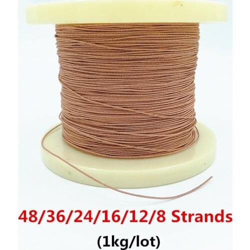 1kg/lot 8/12/16/24 Strands Speaker Lead Wire Braided Copper Cable Gold DIY Repair for 5"6"8"10"12"Inch Subwoofer Free Shipping