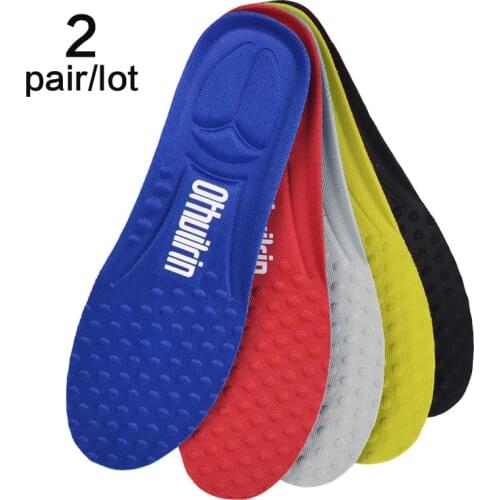 2 pair /lot Otholite Memory foam Unisex Stretch Breathable Deodorant Shoe Soft Relief Pain Running Cushion Insoles Pad Insert
