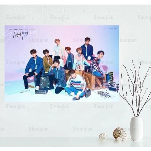 Custom Kpop Stray Kids Poster Wall For Living Room Art Poster Decoration Silk Fabric Bright Smooth No Frame Morden Print Wall