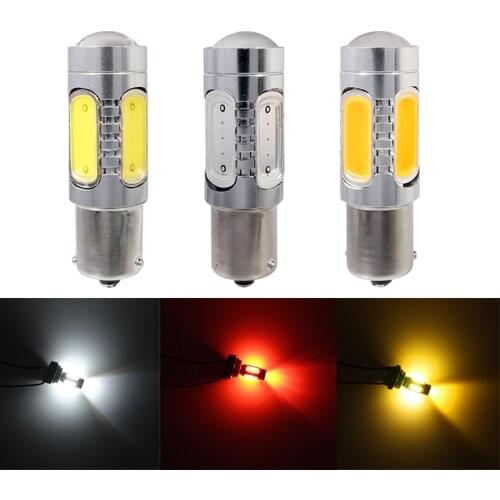 NHAUTP 1Pcs 1156 P21W LED Bulb COB 7.5W BA15S BAU15S PY21W Car LED Lights Auto Turn Signal/Parking/Reverse Lamp