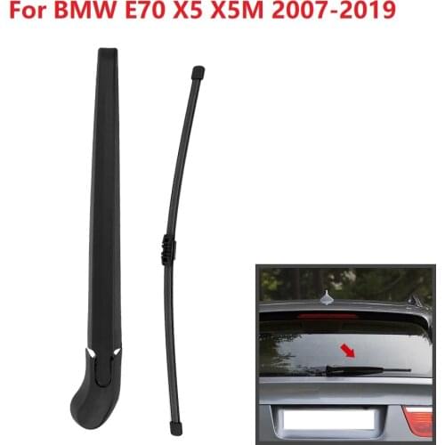 New Hot Car Rear Window Windshield Wiper Arm & Blade Complete Replacement Set For BMW E70 X5 X5M 2007-2019