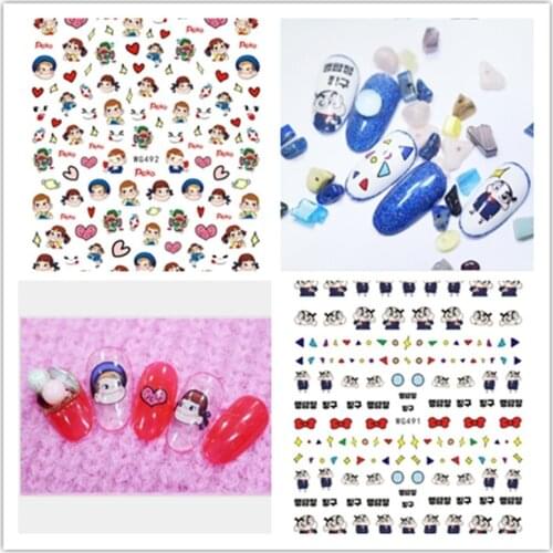 New Cute Nail Stickers Bambi Childrens Disney Toys Manicure Accessories Cool Painting Girls Student Cartoon Decoration Decals