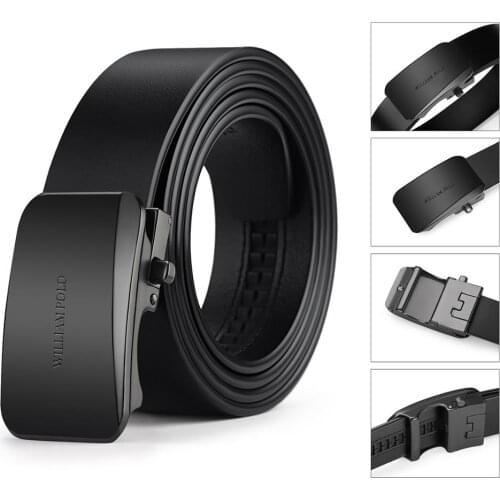 NEW Men Belts Fashion Luxury Leather Wast Belt Automatic Buckles Gentleman Waistband