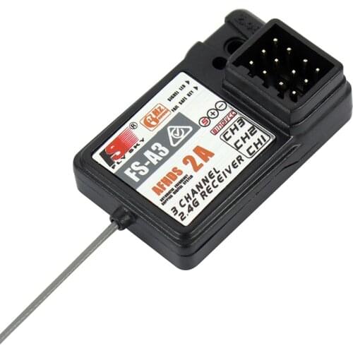 Original Flysky FS-A3 3 Channel 3CH Receiver Compatible for Fly Sky Transmitter Remote Controller GT2E GT2G GT2F RC Car Boat
