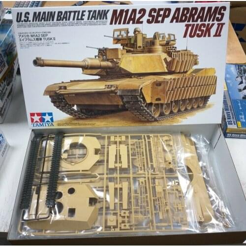 U.S. MAIN BATTLE TANK M1A2 SEP Abrams TUSK II Tamiya 1/35 plastic kit 35326