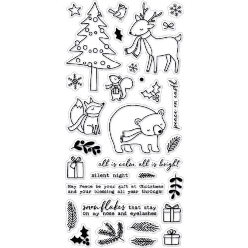 Bear Clear Stamp Or stamp for DIY Scrapbooking/Card Making/Kids Fun Decoration SuppliesA159