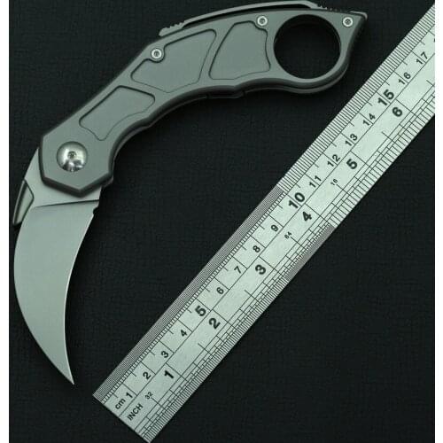 KBTOOL Cs Go Claw folding knife M390 blade Titanium handle outdoor camping hunting self-defense survival tactical pocket knives