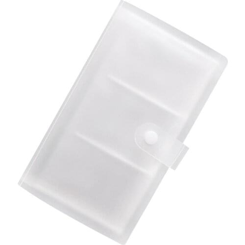 1pc 120 Slots ID Holders PP Matte Business Card Book Large Capacity Cards Clip Ticket Collection Book Card Stocks