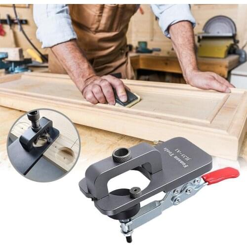 35mm/ 1.37 inches Concealed Boring Hinge Jig Hole Guide Woodworking Tools for Cabinet Doors Hinge JS22