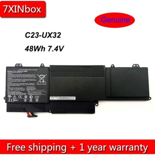7XINbox 48Wh 6520mAh 7.4V Genuine C23-UX32 Laptop Battery For ASUS VivoBook U38N U38N-C4004H ZenBook UX32 UX32A UX32VD