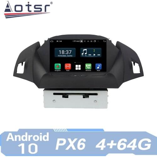 AOTSR 2 Din Car Radio For Ford Kuga 2013 - 2018 Android 10 Multimedia Player Auto Stereo GPS Navigation DSP AutoRadio IPS Unit