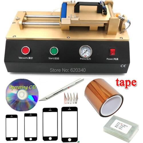 3-in-1 Automatic OCA Film Laminating Machine With Built-in Vacuum Pump and Air Compressor For LCD Screen Repair