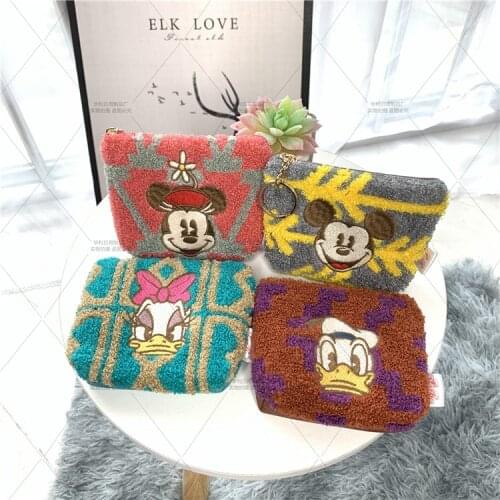 Disney Mickey mouse wallet Minnie Donald Duck coin purse Daisy Childrens Coin Purse Student Card Key Case