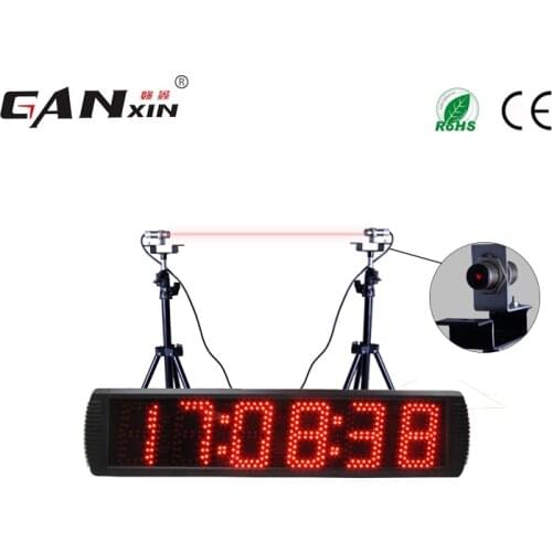 Ganxin Free shipping 6 digits laser Led racing timer, track lap timer