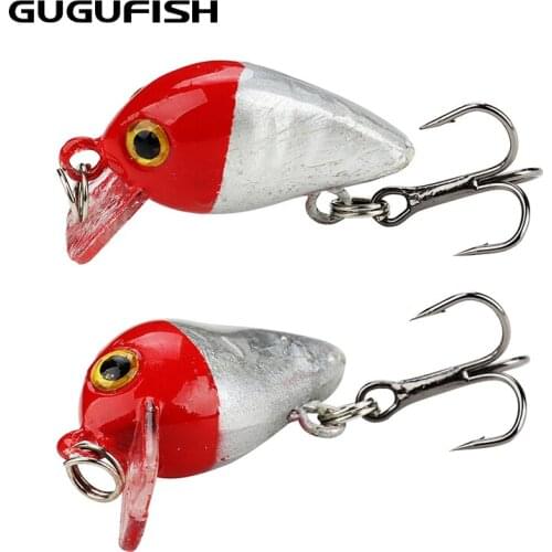 GUGUFISH 5PCS Mini Crankbait Fishing Lure 45mm 4.1g Topwater Artificial Japan Hard Bait Minnow Swimbait Trout Bass Carp