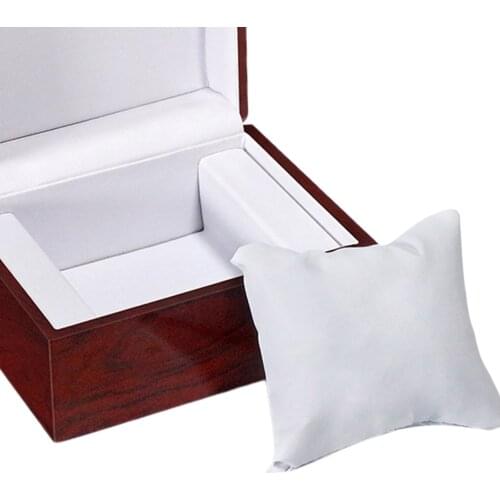 Watch Storage Box Wristwatch Display Holder with White Cushion for Women Men