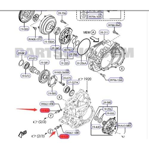 Gearbox oil pipe joint for Mazd a 3 OEM：FX01-19-925