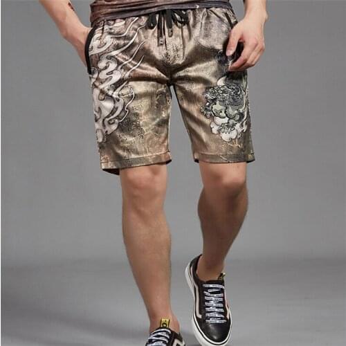 Summer fashion casual shorts mens shorts beach knee sweatpants length fitness