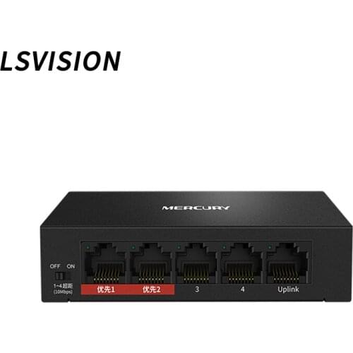 Mercury MCS1505D Gigabit Network Switch 5-port 10/100/1000Mbps Security Monitor Switch Auto MDI/MDIX Plug and Play
