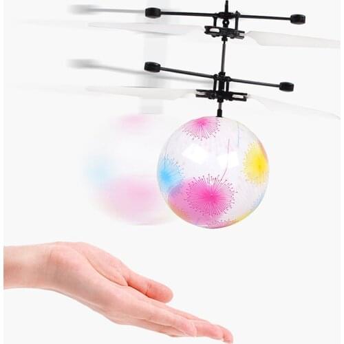 Mini drone RC Helicopter Aircraft Flying Ball flying toys Ball LED Light Quadcopter Drone fly Kids toys Hand Flying Toy