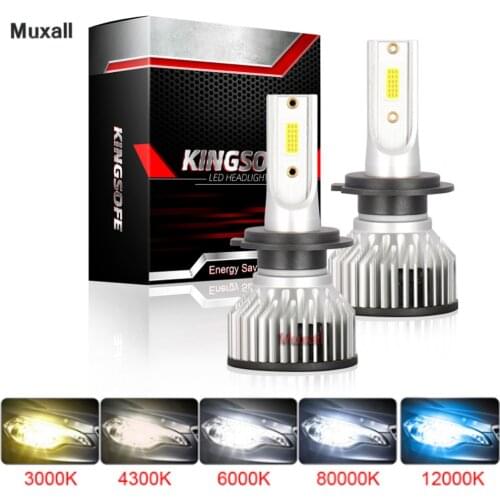 Muxall 20000LM LED Mini Canbus Car Headlight H7 H1 H4 H11 9005 HB3 9006 HB4 6000k 4300K Motorcycle Fog Light Headlamp Bulbs Lamp