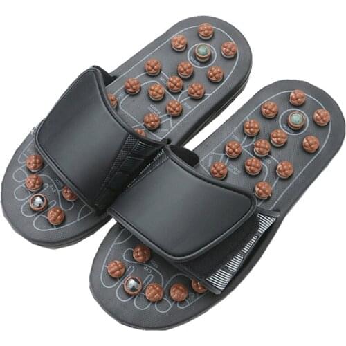 Mens Massage Slipper Chinelo Shoes For Adult Medicine Pedicure Accupressure Foot Treatment Healthcare Acupoint House Slippers