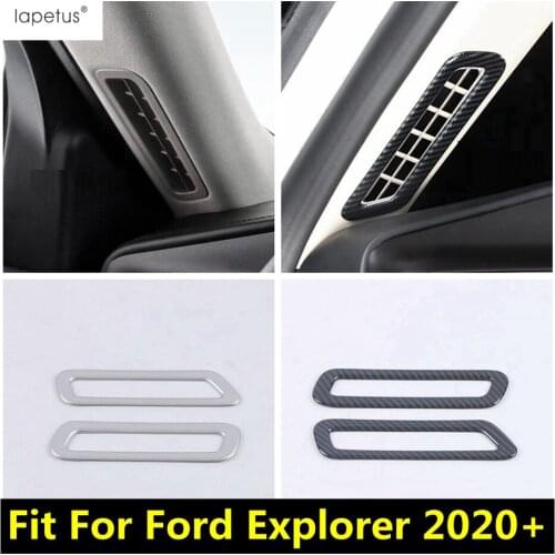 Front Pillar A Air Conditioning AC Vent Outlet Cover Trim Interior Refit Kit ABS Accessories For Ford Explorer 2020 2021