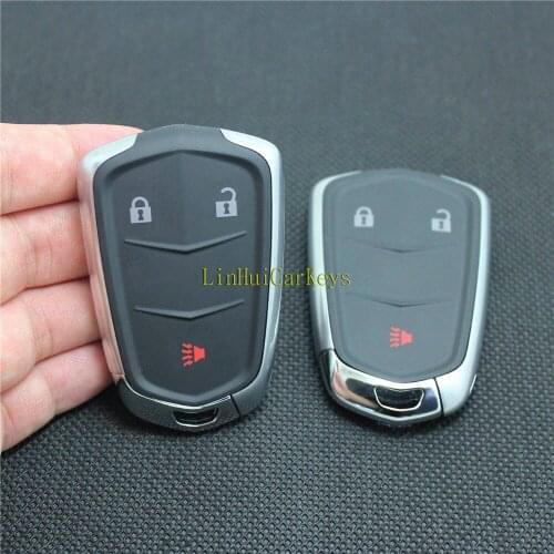 PINECONE Key Case for CADILLAC ATS XTS SRX CT6 XT5 ATSL Remote Key 3 Buttons Remote Blank Key Shell 1 PC With Uncut Blade