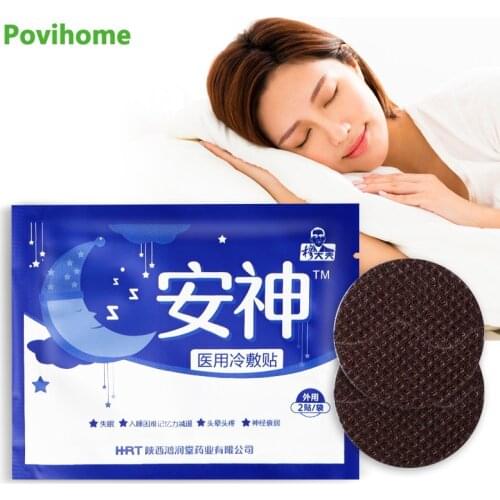 2/6/10Pcs Improve Insomnia Pain Relief Patch Relief Stress Anxiety Massage Plaster Soothe Mood Body Relax Medical Sleep Sticker