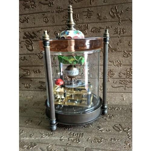 Rare Old Qing Dynasty royal clock \ mechanical watch, Grasshopper & Ladybugs, can wor,Free shipping