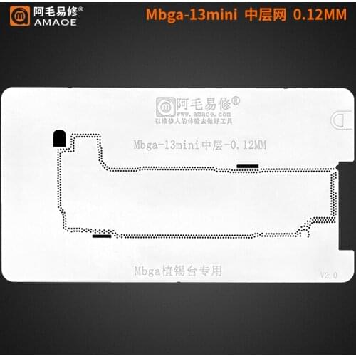 Mainboard middle layer BGA Reballing Stencil Template 0.1mm 0.12mm 0.15mm For iphone X XS XSMAX 11 11PRO 11Promax