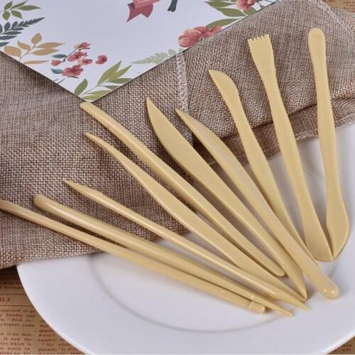 10Pcs/Set Pottery Clay DIY Sculpting Polymer Modeling Carving Tools Craft Kit New